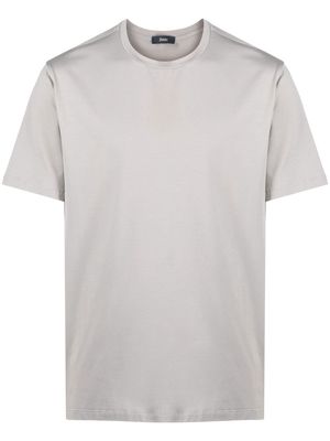 Herno short-sleeve cotton T-shirt - Grey
