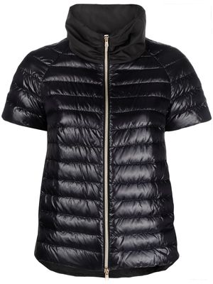 Herno short-sleeve quilted jacket - Black