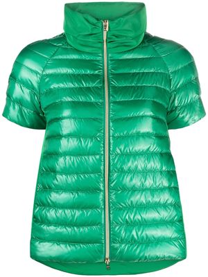Herno short-sleeve quilted jacket - Green