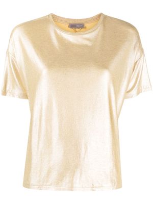 Herno short-sleeved jersey T-shirt - Gold