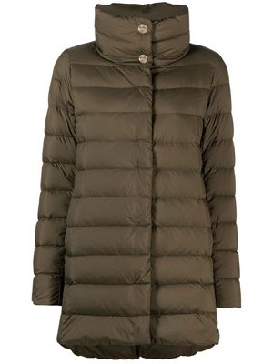 Herno single-breasted padded coat - Green