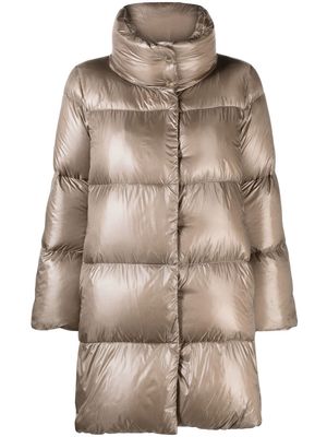 Herno single-breasted padded coat - Neutrals