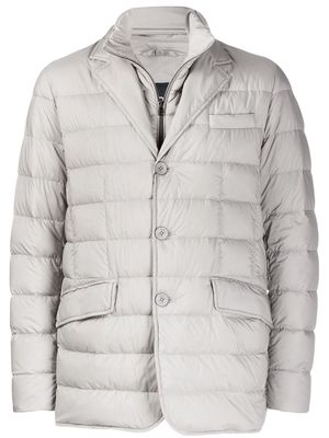 Herno single-breasted padded jacket - Grey