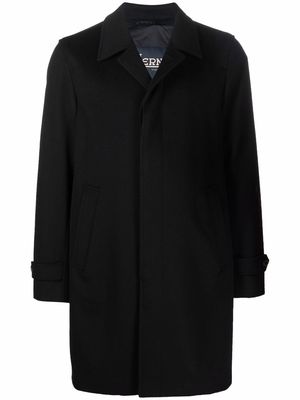 Herno single-breasted wool coat - Black