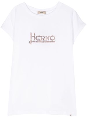 Herno studded-logo T-shirt - White