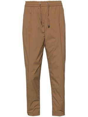 Herno tapered cropped trousers - Brown