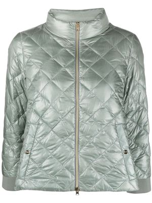 Herno three-quarter sleeve quilted jacket - Grey