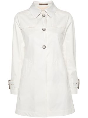 Herno twill buttoned jacket - White
