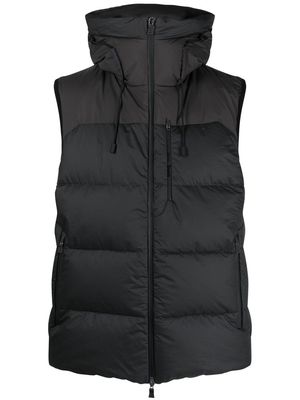 Herno two-tone padded gilet - Black