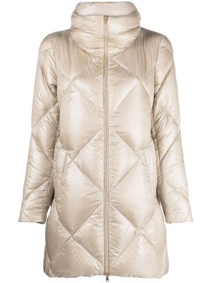 Herno Ultralight feather-down quilted coat - Neutrals
