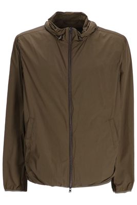 Herno Ultralight Matt zip-up jacket - Brown