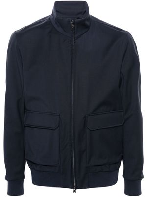 Herno virgin-wool bomber jacket - Blue