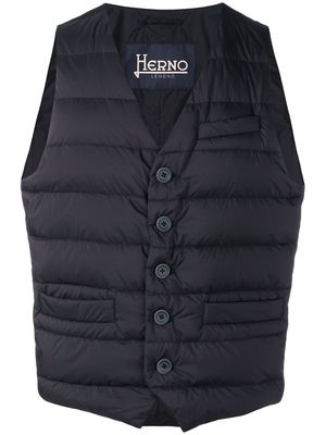 Herno zipped gilet jacket - 9200 BLUE NAVY