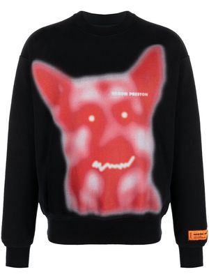 Heron Preston Beware of Dog graphic-print sweatshirt - Black