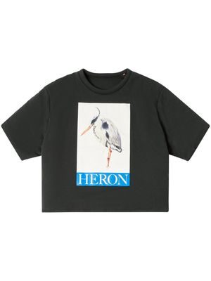 Heron Preston bird-motif logo-print T-Shirt - Black