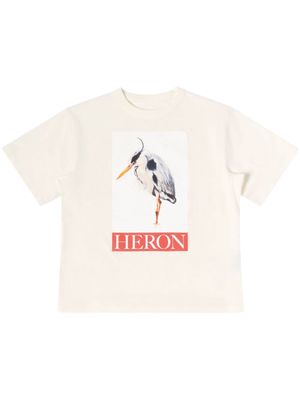Heron Preston bird-motif logo-print T-Shirt - Neutrals