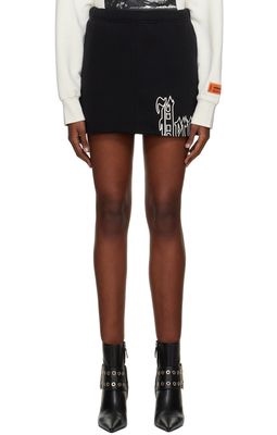 Heron Preston Black Gothic Miniskirt