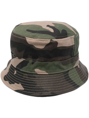 Heron Preston camouflage-print bucket hat - Green