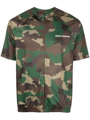 Heron Preston camouflage-print performance T-shirt - Green