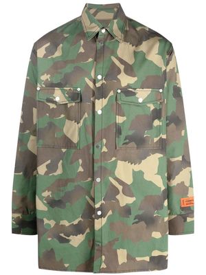 Heron Preston camouflage-print shirt jacket - Green