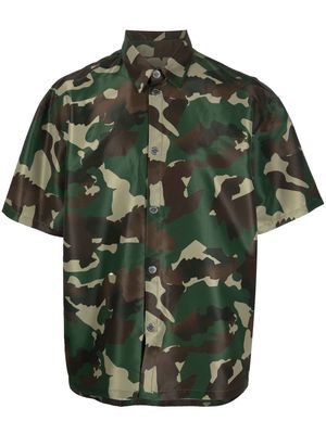 Heron Preston camouflage-print short-sleeve shirt - Green
