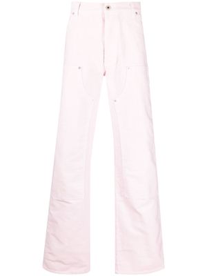 Heron Preston Carpenter straight-leg trousers - Pink