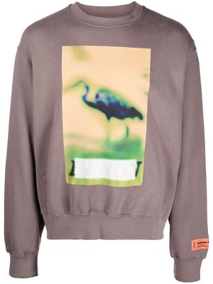 Heron Preston Censored print crew neck sweatshirt - Grey