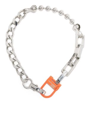 Heron Preston chain-link choker necklace - Silver