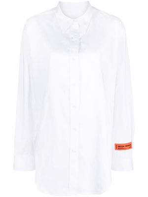 Heron Preston cut-out detail cotton shirt - White