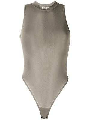 Heron Preston embroidered-logo bodysuit - Grey