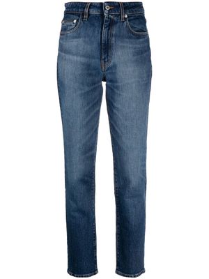 Heron Preston Ex-Ray slim-cut high-waist jeans - Blue