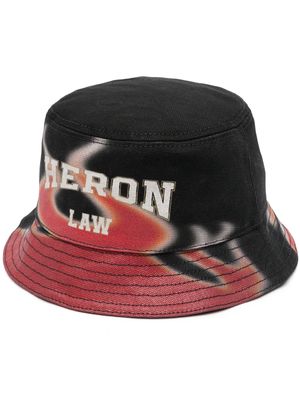 Heron Preston flame-print bucket hat - Black