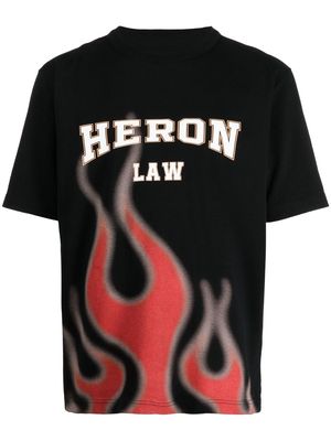 Heron Preston flame-print organic cotton T-shirt - Black
