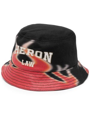 Heron Preston Flames cotton bucket hat - Black