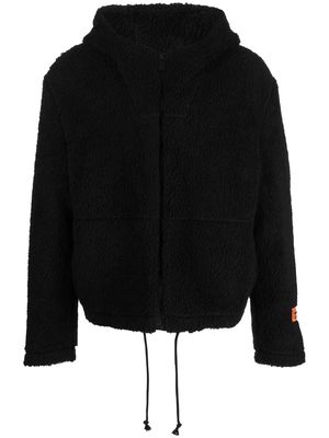 Heron Preston fleece hooded jacket - Black