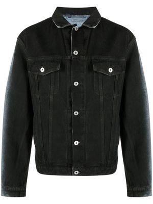 Heron Preston gradient-effect regular denim jacket - Black