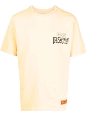 Heron Preston graphic logo-print T-shirt - Yellow