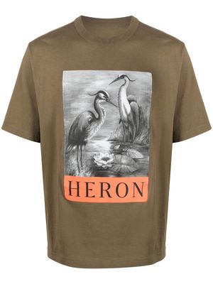 Heron Preston graphic-print cotton T-shirt - Green