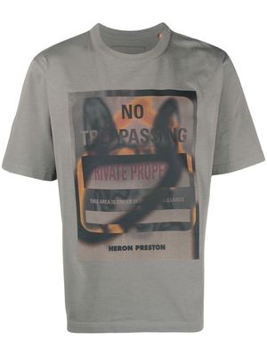 Heron Preston graphic-print cotton T-shirt - Grey