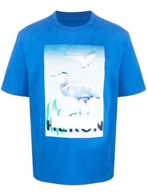 Heron Preston graphic-print crew-neck T-shirt - Blue