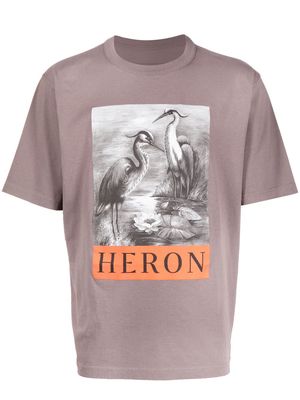 Heron Preston graphic-print T-shirt - Brown