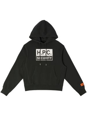 Heron Preston H.P.C Security graphic-print hoodie - Black