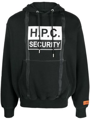 Heron Preston H.P.C Security Tape cotton hoodie - Black