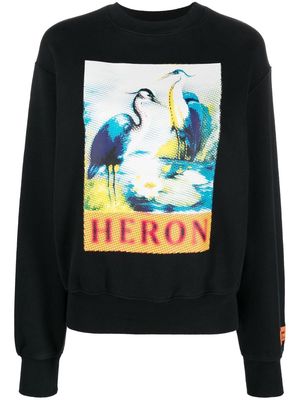 Heron Preston Halftone Heron crewneck - Black
