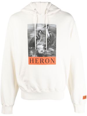 Heron Preston Halftone Heron hoodie - White