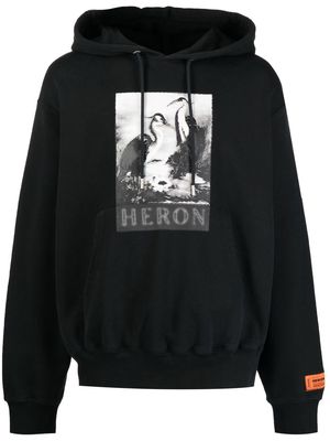 Heron Preston Halftone Heron print hoodie - Black