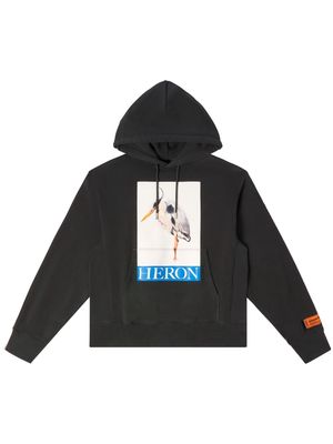 Heron Preston Heron Bird cotton hoodie - Black