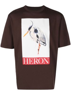 Heron Preston Heron Bird Painted T-shirt - Brown