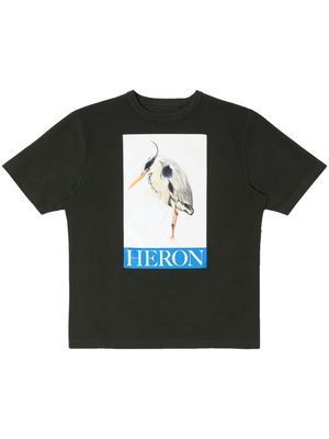 Heron Preston Heron painterly-print T-shirt - Black