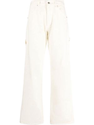Heron Preston high-waisted wide-leg trousers - White